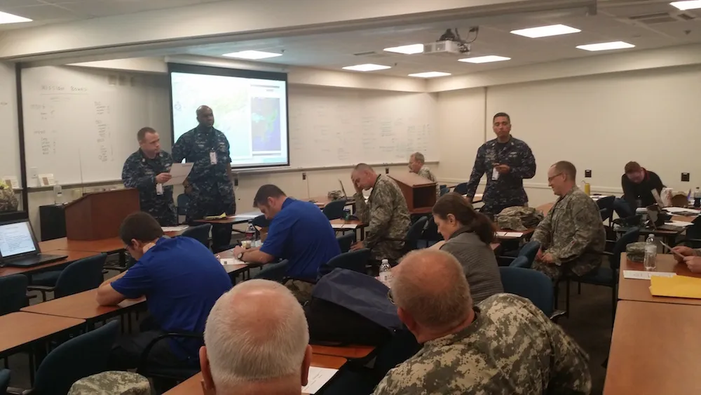 White Team briefing at MACCDC16